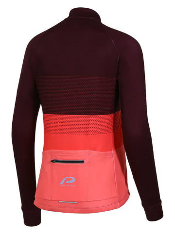 Protective Fietsshirt "Ride Day" bordeaux/koraalrood