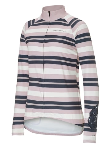 Protective Fietsshirt "P-Fergus" wit/beige/grijs