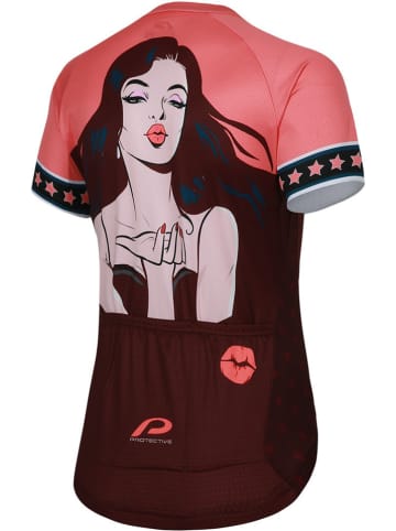 Protective Fahrradtrikot "P-Sweet Jane" in Schwarz/ Rot