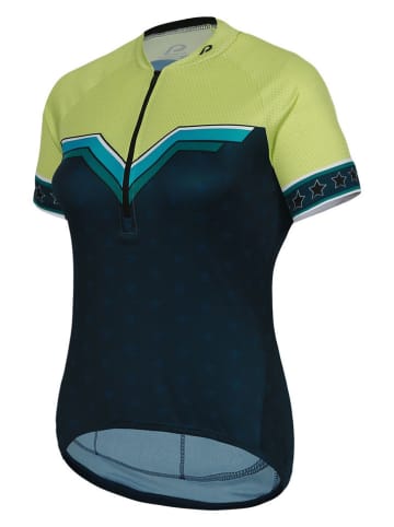 Protective Fietsshirt "Sweet Jane" donkerblauw/groen
