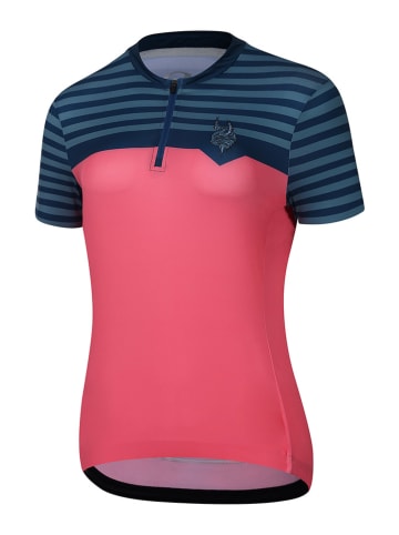 Protective Fahrradtrikot "Preppy" in Rot/ Blau