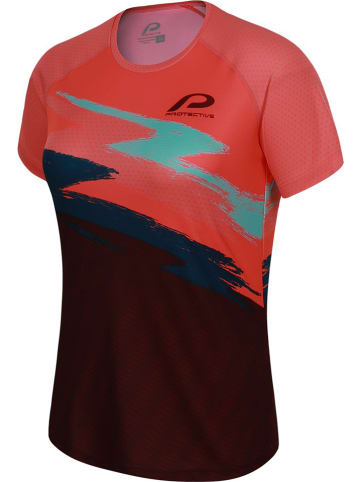 Protective Fietsshirt "On Acid" rood/zwart