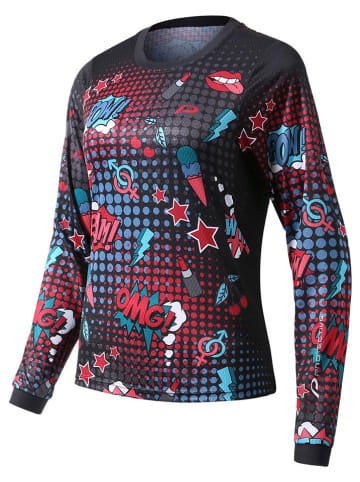 Protective Fahrradtrikot "Bang" in Schwarz/ Bunt