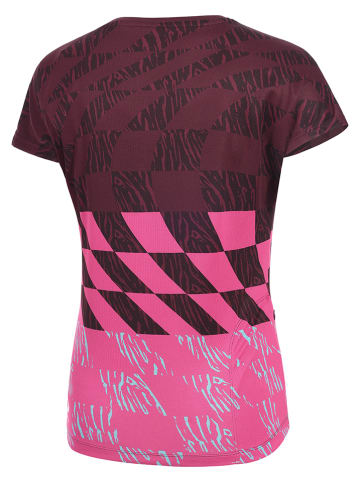 Protective Fahrradshirt "Jazzy Bells" in Bordeaux/ Pink