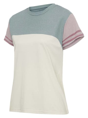 Protective Koszulka funkcyjna "Cat Smoke" w kolorze błękitno-jasnoróżowo-kremowym