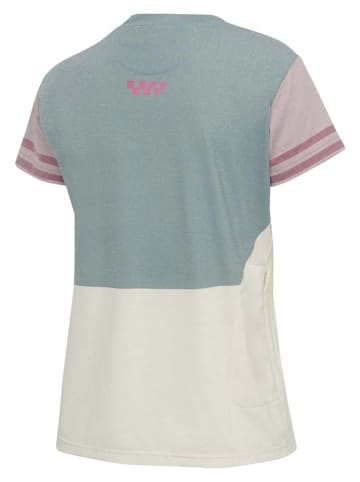 Protective Functioneel shirt "Cat Smoke" lichtblauw/lichtroze/crème