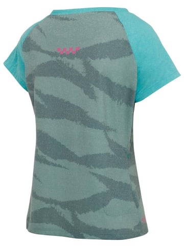 Protective Koszulka funkcyjna "Fun House" w kolorze zielono-turkusowym