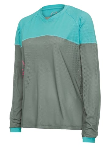 Protective Fietslongsleeve "Mighty Lady" groen/turquoise