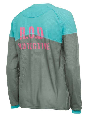 Protective Koszulka kolarska "Mighty Lady" w kolorze zielono-turkusowym