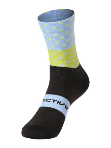 Protective Skarpety kolarskie "Ride Day" w kolorze błękitno-oliwkowym