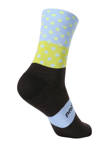 Protective Skarpety kolarskie "Ride Day" w kolorze błękitno-oliwkowym