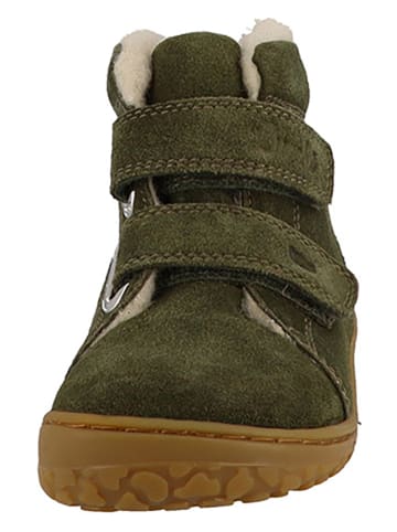 Lurchi Skórzane buty "Nik" w kolorze khaki do chodzenia na boso