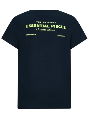 Retour Koszulka "Elwin" w kolorze granatowym