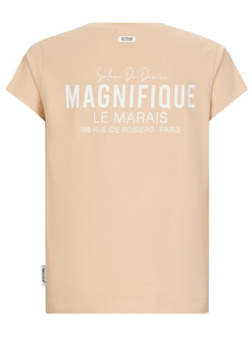 Retour Koszulka "Calais" w kolorze beżowym