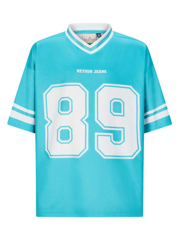 Retour Shirt "Micha" lichtblauw