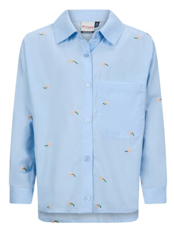 Retour Blouse "Patty" lichtblauw