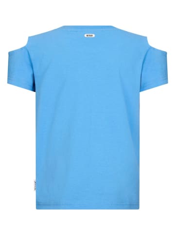 Retour Shirt "Rosette" lichtblauw