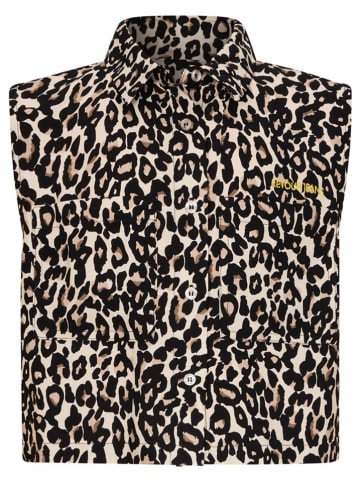 Retour Bluse "Zorah" in Beige/ Schwarz