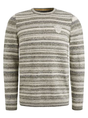 PME Legend Pullover in Creme/ Khaki