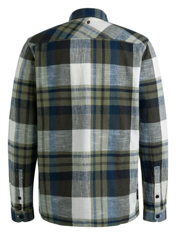 PME Legend Blouse - regular fit - kaki/crème/blauw