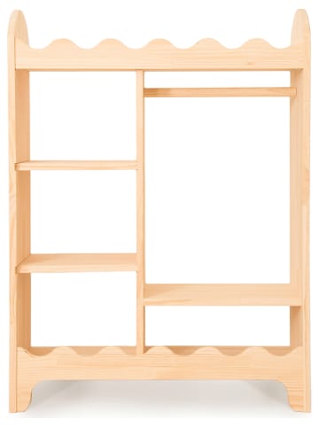 The Wild Hug Kleiderschrank in Natur - (B)75 x (H)100 x (T)30 cm
