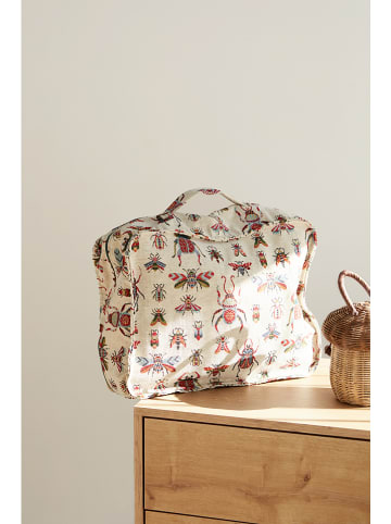 Folkifreckles Aufbewahrungstasche "Belle" in Beige - (B)40 x (H)34 x (T)16 cm
