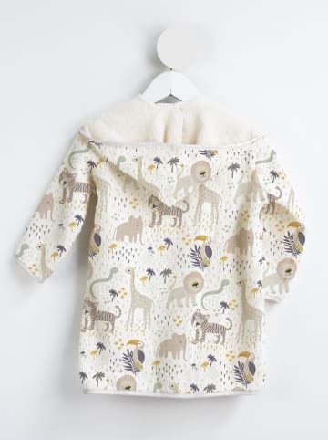 The Wild Hug Bademantel "Africa" in Creme/ Bunt