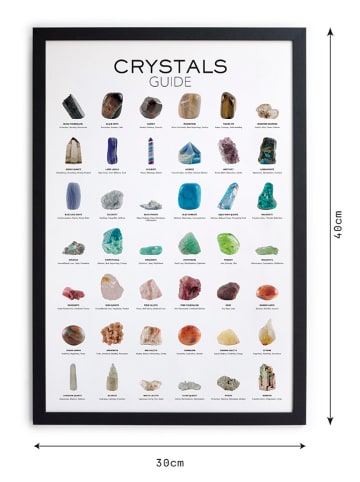 The Wild Hug Druk artystyczny "Crystals" w ramce - 40 x 30 cm