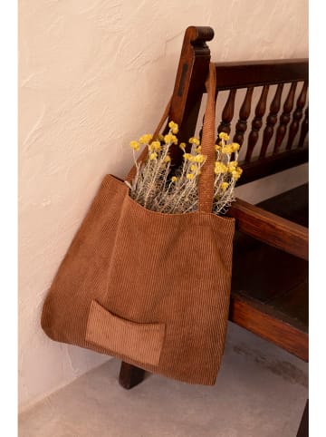 Madre Selva Shopper in Hellbraun - (B)45 x (H)45 x (T)10 cm