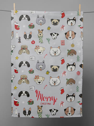 The Wild Hug Geschirrtuch "Christmas Dog" in Bunt - (L)70 x (B)50 cm - (L)70 x (B)50 cm