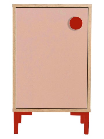 little nice things Nachttisch ''Stories'' in Rosa/ Beige - (B)40 x (H)65 x (T)30 cm
