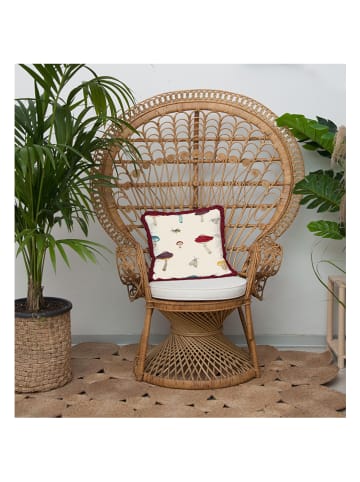 Really Nice Things Kissenhülle "Bush" in Creme/ Bunt - (L)45 x (B)45 cm