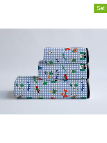 The Wild Hug 3tlg. Handtuch-Set "Babar" in Blau