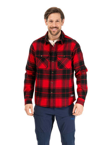 Bergans Flannelhemd "Nordmarka" - Relaxed fit - in Rot/ Schwarz