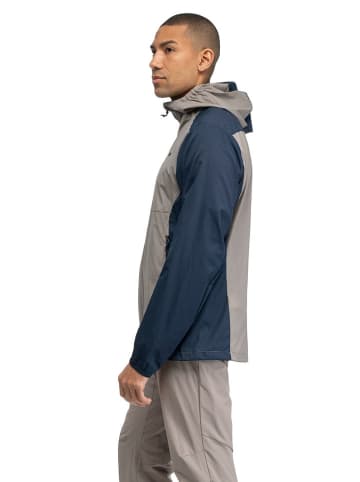 Bergans Windbreaker "Rabot" in Taupe/ Dunkelblau