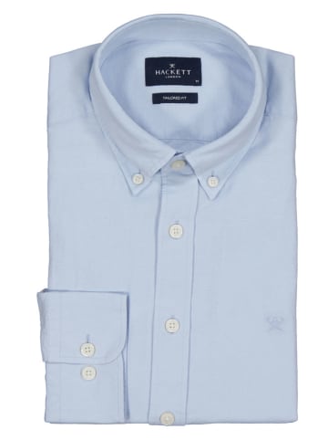 Hackett London Blouse - tailored fit - lichtblauw