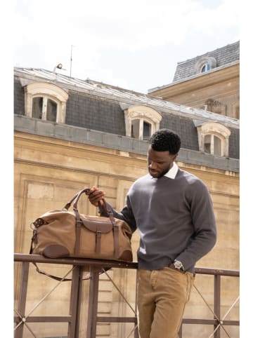 Victor & Hugo Paris Weekendtas "Charly" lichtbruin - (B)55 x (H)37 x (D)28 cm