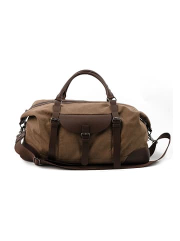 Victor & Hugo Paris Weekendtas "Charly" lichtbruin - (B)55 x (H)37 x (D)28 cm