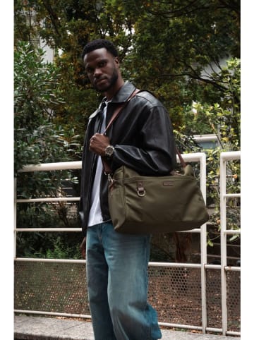 Victor & Hugo Paris Skórzana torba podróżna "Sky" w kolorze khaki - 44 x 32 x 14 cm