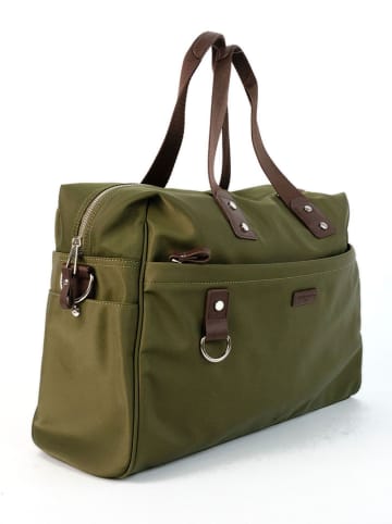 Victor & Hugo Paris Skórzana torba podróżna "Sky" w kolorze khaki - 44 x 32 x 14 cm