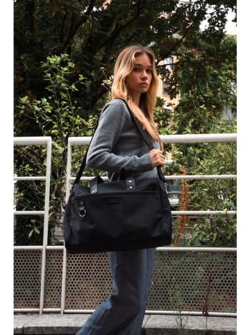 Victor & Hugo Paris Leren weekendtas "Sky" zwart - (B)44 x (H)32 x (D)14 cm