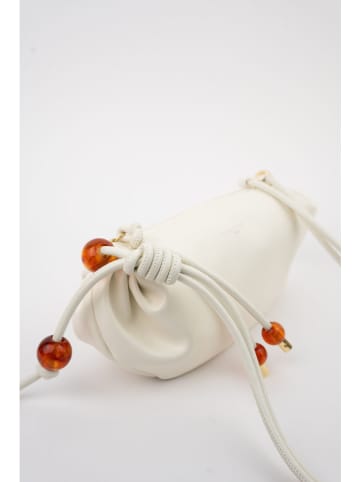 Victor & Hugo Paris Leren schoudertas "Aina" wit - (B)26 x (H)12 x (D)5 cm