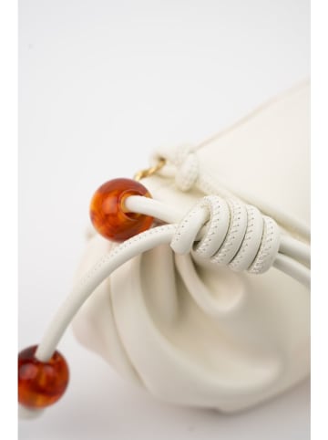 Victor & Hugo Paris Leren schoudertas "Aina" wit - (B)26 x (H)12 x (D)5 cm