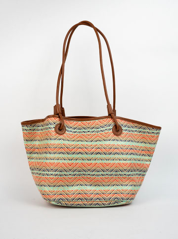 Victor & Hugo Paris Shopper "Solea" meerkleurig/bruin - (B)50 x (H)28 x (D)18 cm