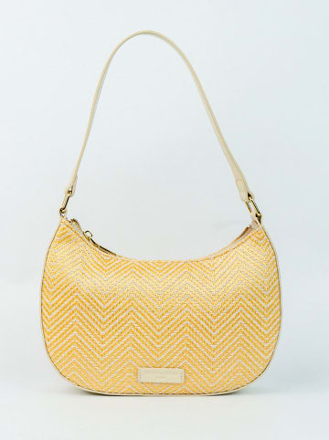 Victor & Hugo Paris Schoudertas "Amara" beige/wit - (B)25 x (H)15 x (D)6 cm