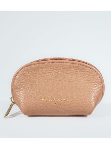 Victor & Hugo Paris Leder-Clutch "Wendy" in Hellbraun - (B)12 x (H)7 x (T)3 cm