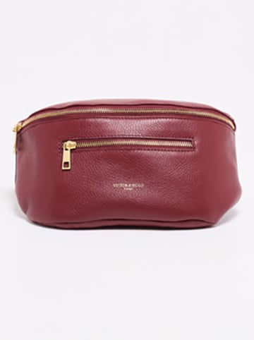 Victor & Hugo Paris Leder-Gürteltasche "Isla" in Bordeaux - (B)40 x (H)15 x (T)3 cm