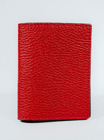 Victor & Hugo Paris Skórzany portfel "Salma" w kolorze czerwonym - 15 x 10 x 3 cm