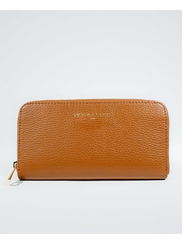 Victor & Hugo Paris Leder-Geldbörse "Selma" in Camel - (B)20 x (H)10 x (T)3 cm