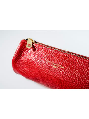 Victor & Hugo Paris Leder-Kosmetiktasche "Laya" in Rot - (B)20 x (H)10 x (T)3 cm